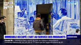 Paris: un immeuble mêle street-art et accueil de migrants