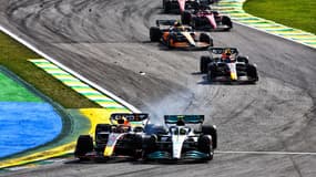 Max Verstappen et Lewis Hamilton au Brésil