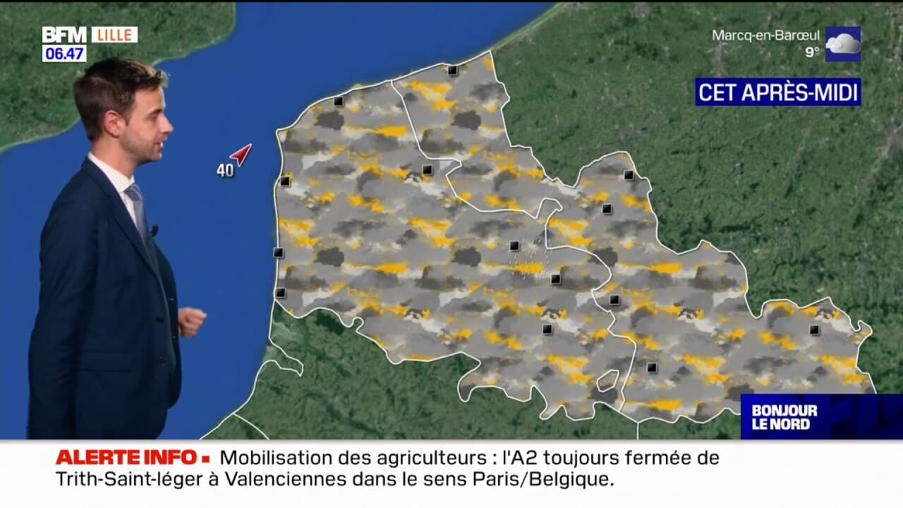 Météo Nord-Pas-de-Calais: un ciel gris et jusqu'à 12°C à Lille ce jeudi