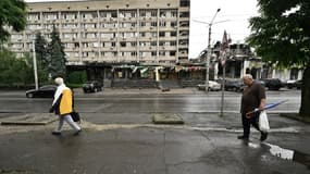 Dans les rues de Kramatorsk, le 29 juin 2023 (photo d'illustration)