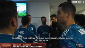 Dybala et Ronaldo à la mi-temps d'OL-Juventus