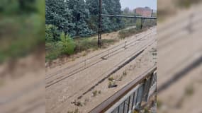 Les importantes crues survenues le 17 octobre 2024 dans le Rhône et la Loire ont causé d'importants dégâts sur les rails.