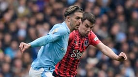 Jack Grealish avec Manchester City contre Everton en Premier League, février 2024