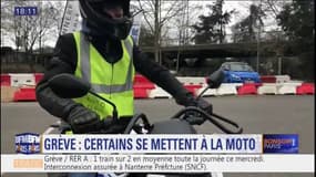 Grève dans les transports: certains se mettent à la moto