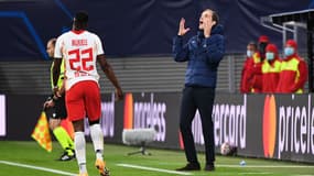 Thomas Tuchel lors de Leipzig-PSG