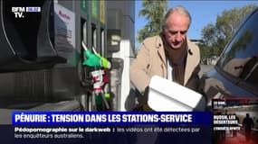 Avec la pénurie d'essence, la tension monte dans les stations-service 