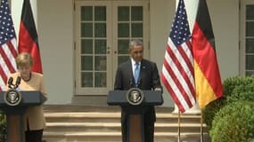 Angela Merkel et Barack Obama à Washington vendredi 2 mai