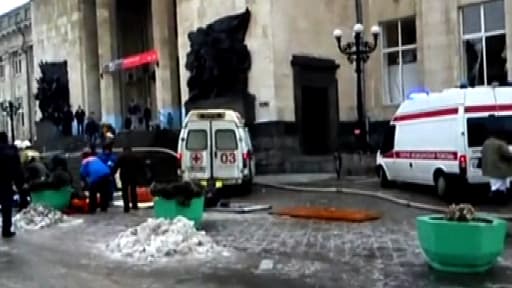 Les abords de la gare centrale de Volgograd, ce dimanche matin après l'explosion.