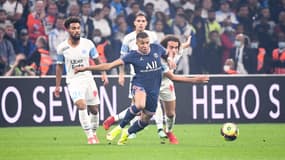 Kylian Mbappé devant Mattéo Guendouzi