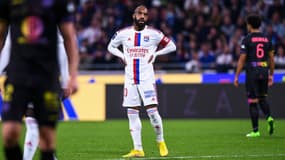 Alexandre Lacazette lors du match OL-Toulouse, à Lyon le 7 octobre 2022