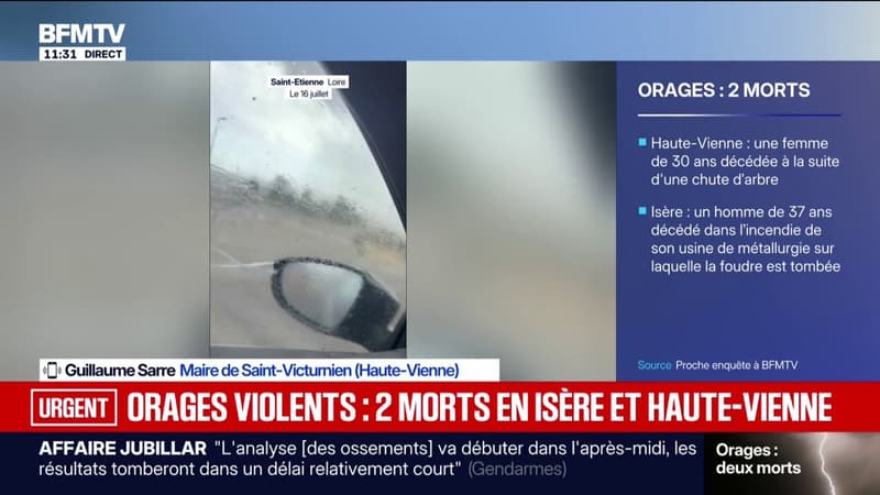 "Une famille qui profitait des bords de Vienne": le maire de Saint-Victurnien revient sur la mort d'une femme de 30 ans à la suite de la chute d'un arbre liée aux orages