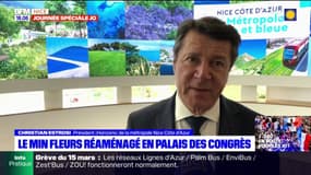 Nice: Christian Estrosi présente le réaménagement du MIN fleurs de Nice en Palais des Expos