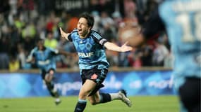 Samir Nasri avec l'OM contre Strasbourg, le 17 mai 2008.