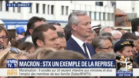 Saint-Nazaire: Emmanuel Macron en visite aux chantiers STX