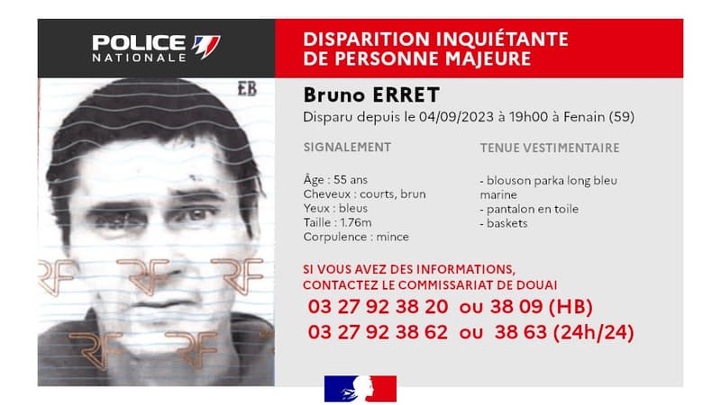 L'homme est porté disparu depuis le 4 septembre dernier.