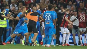 Le match entre Nice et l'OM a fait l'objet de violents incidents