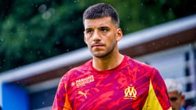 Le gardien de l'OM Geronimo Rulli lors du deuxième match amical de la présaison, 20 juillet 2025