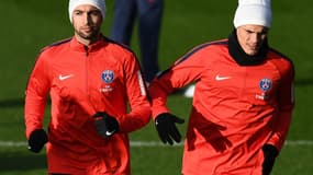 Javier Pastore et Edinson Cavani