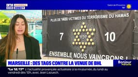 Marseille: un tag antisémite inscrit face à la Grande Synagogue lors d'une conférence de Bernard-Henri Lévy