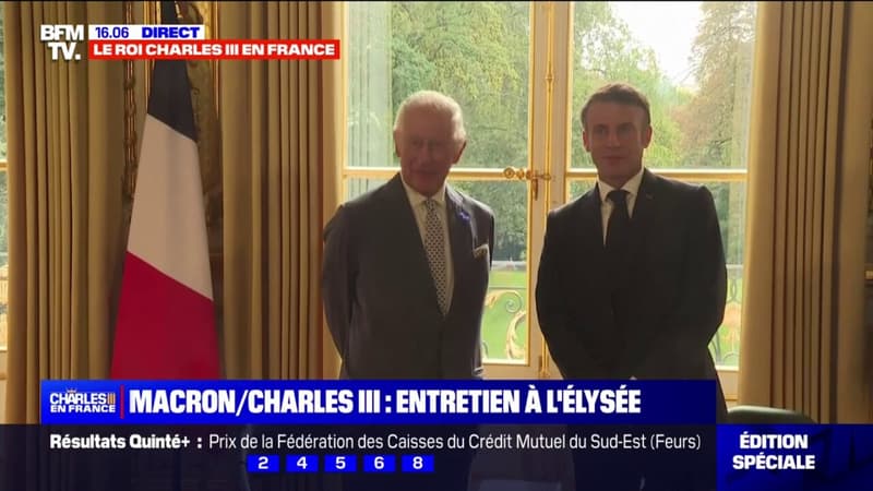 Emmanuel Macron et Charles III vont s'entretenir en tête-à-tête à l'Élysée