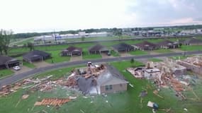 Dans cette ville de Louisiane, une tornade a détruit plusieurs maisons