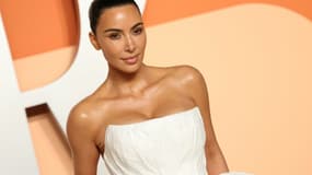 Kim Kardashian lors de la soirée des Oscars de Vanity Fair, à Beverly Hills, aux Etats-Unis, le 2 mars 2025 