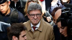 Jean-Luc Mélenchon à la sortie du tribunal de Bobigny, le 19 septembre 2019