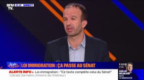 Pour Manuel Bompard (LFI), le vote du projet de loi immigration serait "une balafre sur l'idée que nous avons de la France"