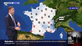 Des averses sur une large partie du pays et des températures douces ce vendredi 