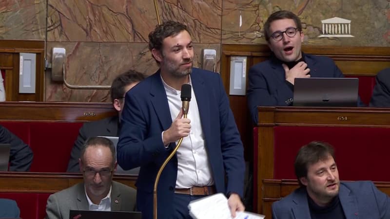 Assemblée nationale: Yaël Braun-Pivet demande des excuses à Thomas portes, après la diffusion d'une image où il écrase un ballon à l'effigie d'Olivier Dussopt