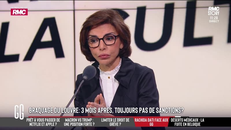 Braquage du Louvre: Rachida Dati défend les conditions de sécurité du Musée