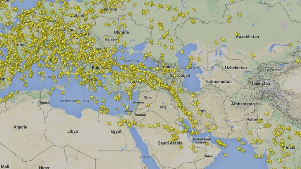 Les compagnies qui survolent la Syrie sont le plus souvent libanaises.