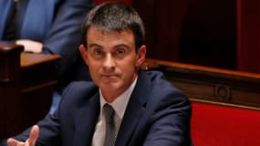 Manuel Valls ke 8 avril à l'Assemblée nationale, après son discours de politique générale.