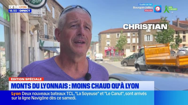 Monts du Lyonnais : "On a chaud mais c'est beaucoup mieux qu'à Lyon"