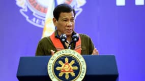 Le président philippin Rodrigo Duterte à Davao, aux Philippines, le 19 mai 2017
