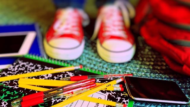 Un collégien avec ses affaires scolaires (photo d'illustration)