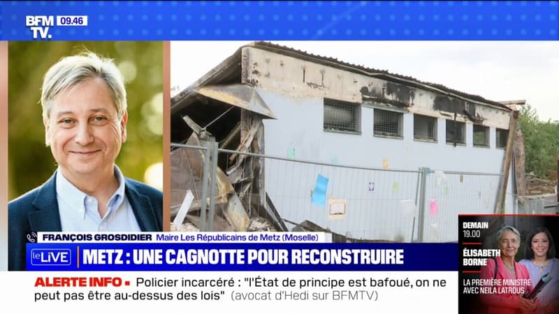 Metz: une cagnotte lancée pour la reconstruction de la médiathèque incendiée pendant les émeutes