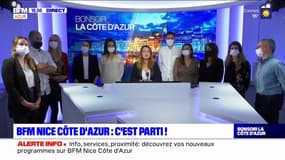 BFM Nice Côte d'Azur: l'équipe de la chaîne rejoint la présentatrice Céline Moncel en plateau