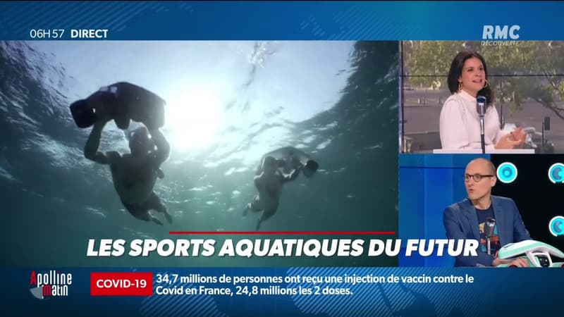 EN VIDEO - Trottinette des mers, scooter sous-marin: les sports aquatiques du futur