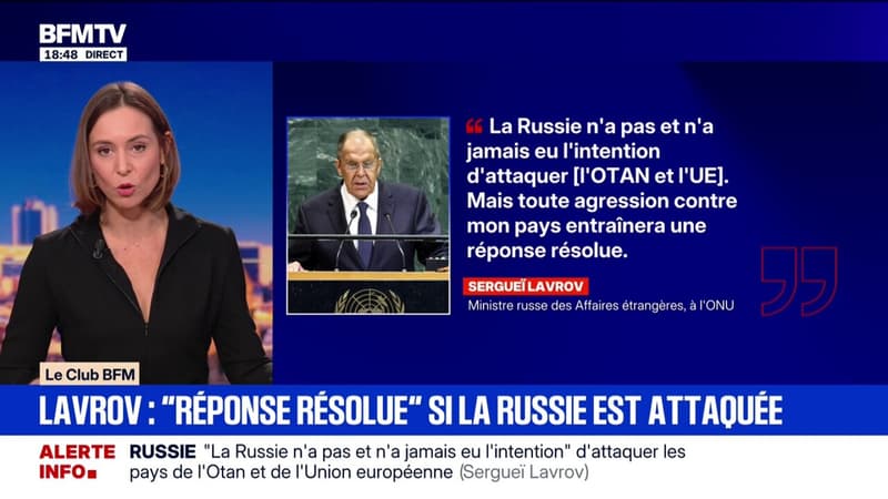 Drones suspects dans l'espace aérien de l'Otan: Sergueï Lavrov, ministre russe des Affaires étrangères, déclare 