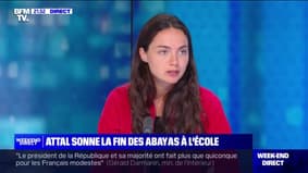 Interdiction de l'abaya à l'école: "C'est étrange pour un ministre de l'Éducation nationale de lancer la rentrée scolaire sur cette annonce", réagit Chloé Ridel