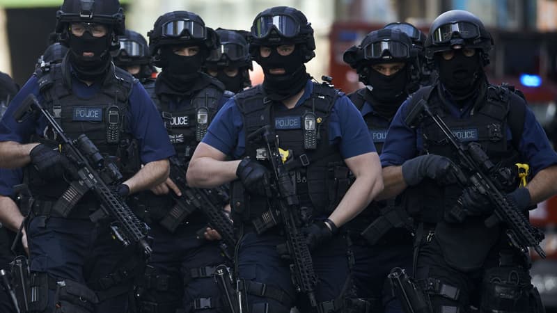 Les forces armées de la police britannique, le 4 juin 2017. 