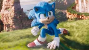 Le hérisson Sonic dans "Sonic le film", sorti en 2020.