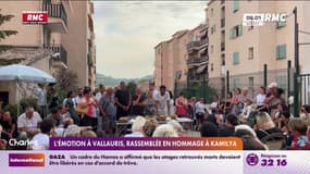 L'émotion à Vallauris, rassemblée en hommage à Kamilya