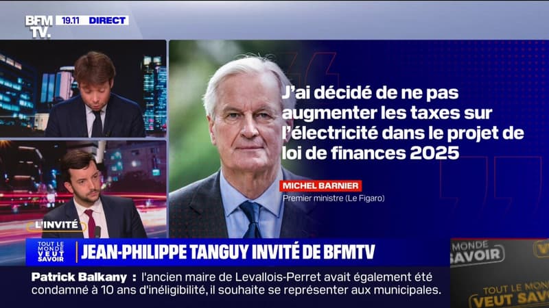 Concessions de Michel Barnier sur le budget: Jean-Philippe Tanguy salue 