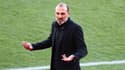 Michel Der Zakarian pendant un match de Montpellier en mars 2023