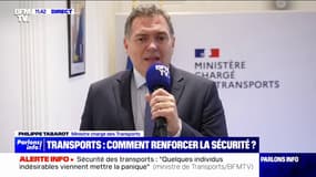 Projet de loi sur la sécurité dans les transports: le ministre Philippe Tabarot défend "un texte d'utilité publique" pour "tous ceux qui souffrent de ce sentiment d'insécurité"