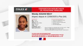 Une adolescente de 14 ans n'est pas rentrée chez elle à Pau après les cours. La police lance un appel à témoins.
