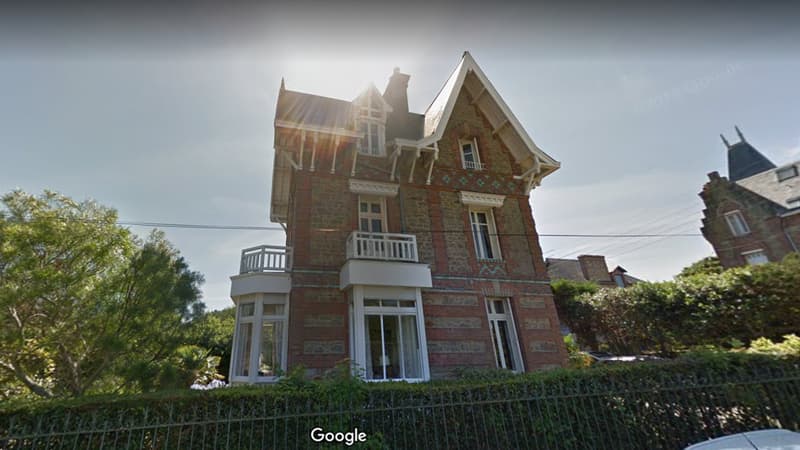 Vue de la villa Bel-Esbat à Dinard.