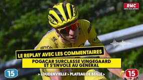 Tour de France (E15) : Pogacar assomme le Tour et s'envole vers la victoire finale, le Replay RMC